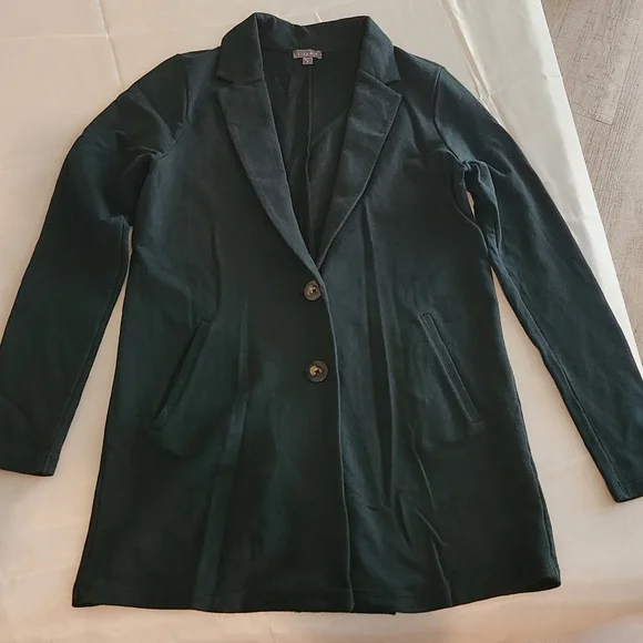 LILLA P  dark Green BLAZER SMALL - Picture 2 of 5